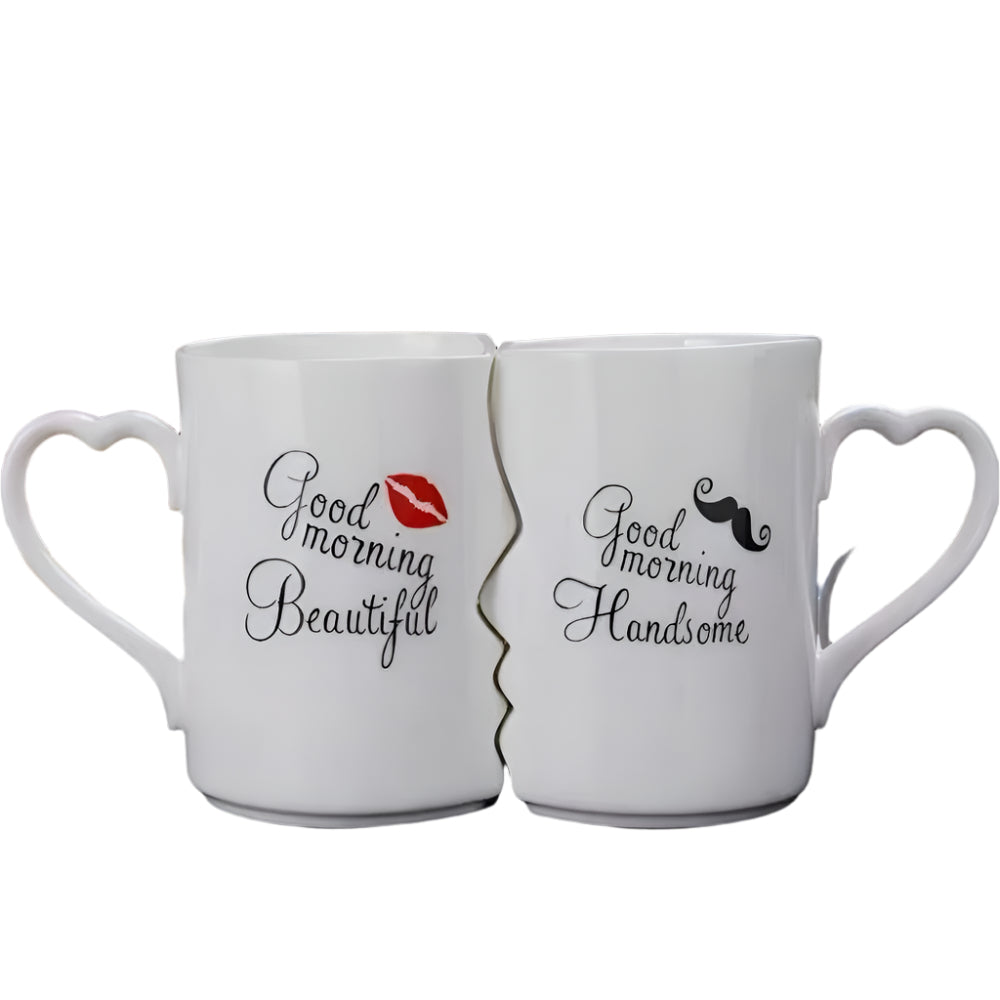 2pcs Kissing Ceramic Couple Mugs – Love Set