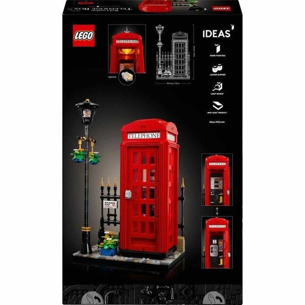 Construction set Lego 21347 London Telephone Booth 1460 Pieces-1