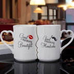 2pcs Kissing Ceramic Couple Mugs – Love Set