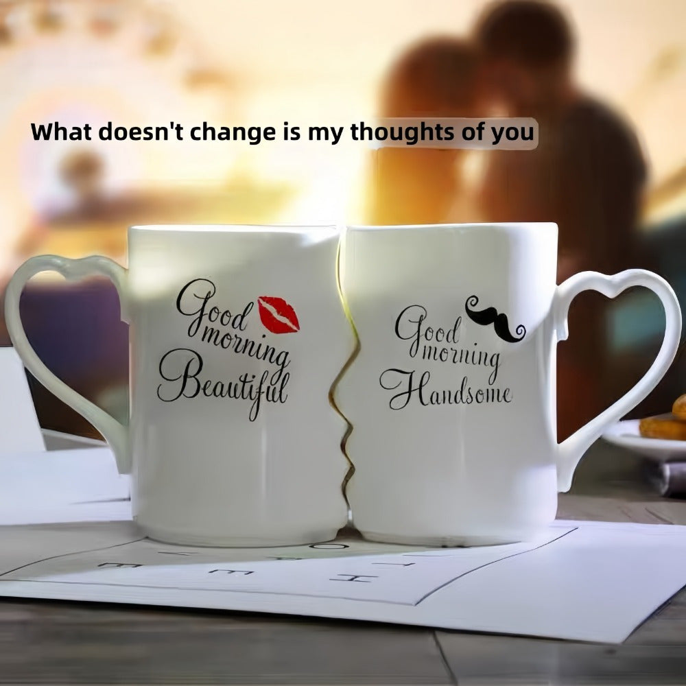 2pcs Kissing Ceramic Couple Mugs – Love Set