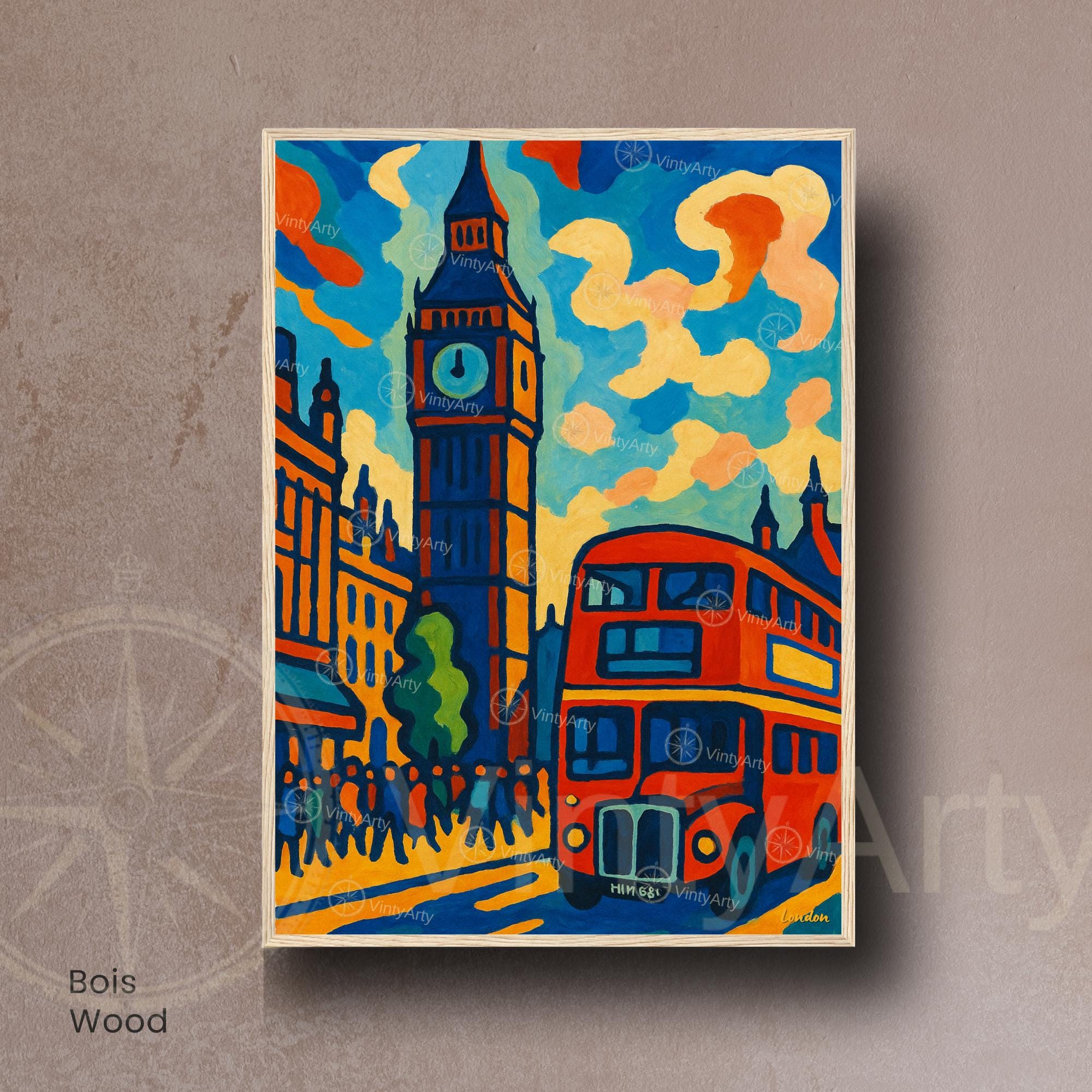 London Sunset Poster – Tower Bridge & The Shard | Modern Travel Art Print | British Wall Decor | Framed or Unframed