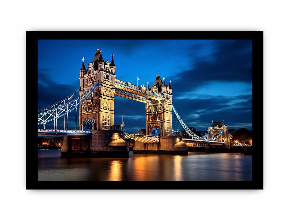 London Bridge Art Canvas Art  Print Poster