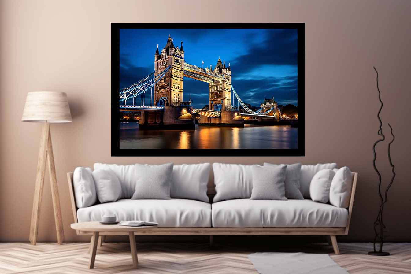 London Bridge Art Canvas Art  Print Poster