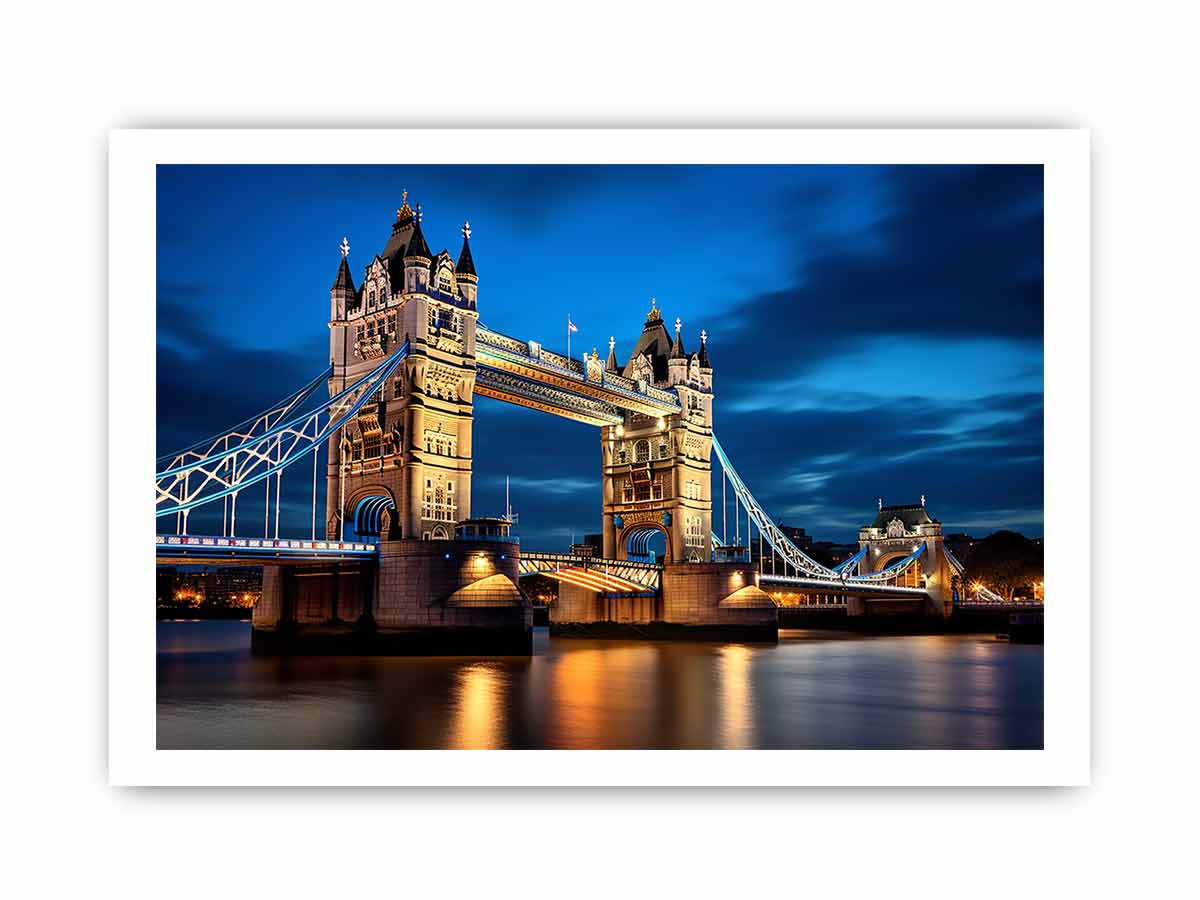 London Bridge Art Canvas Art  Print Poster