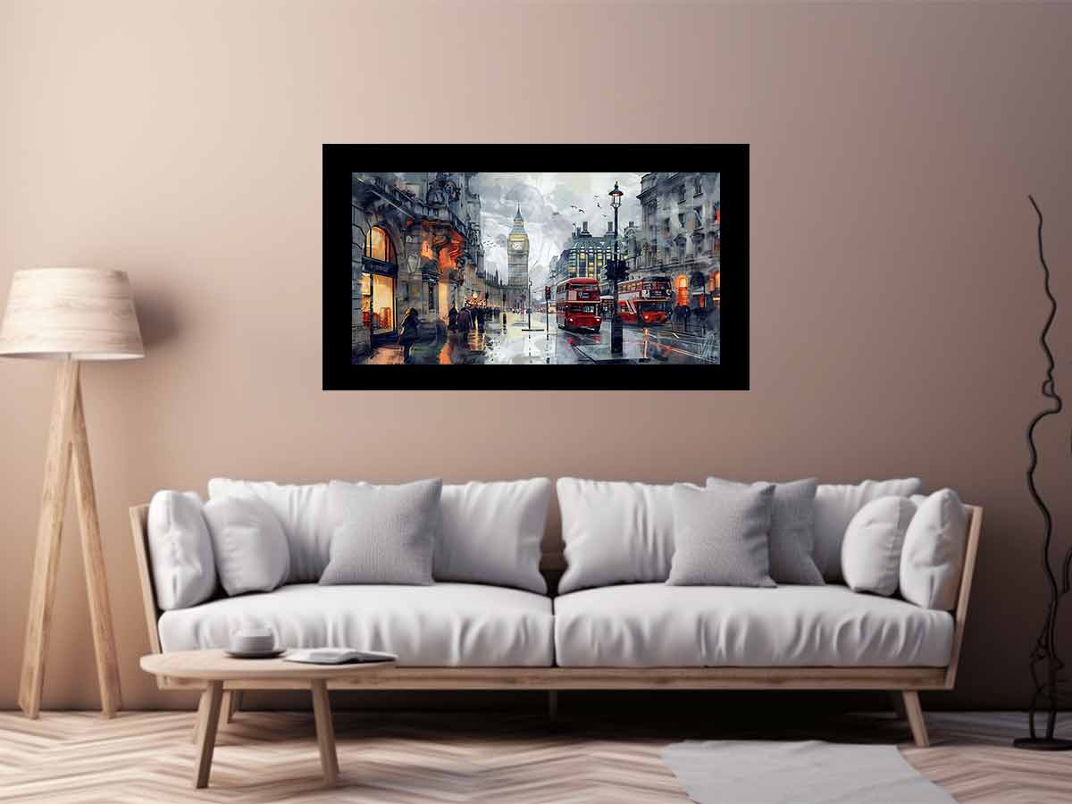 London Clock Tower Canvas Painting