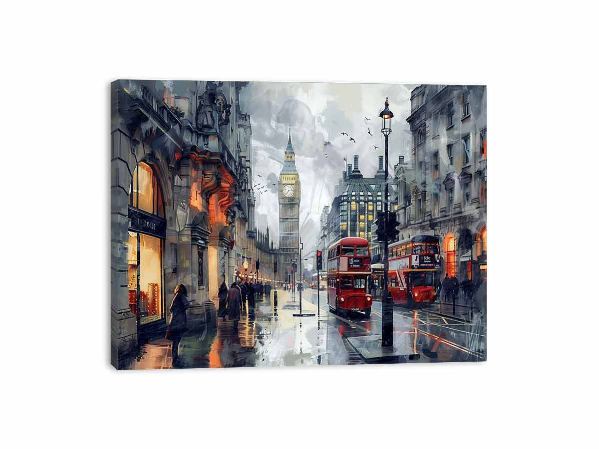 London Clock Tower Canvas Painting