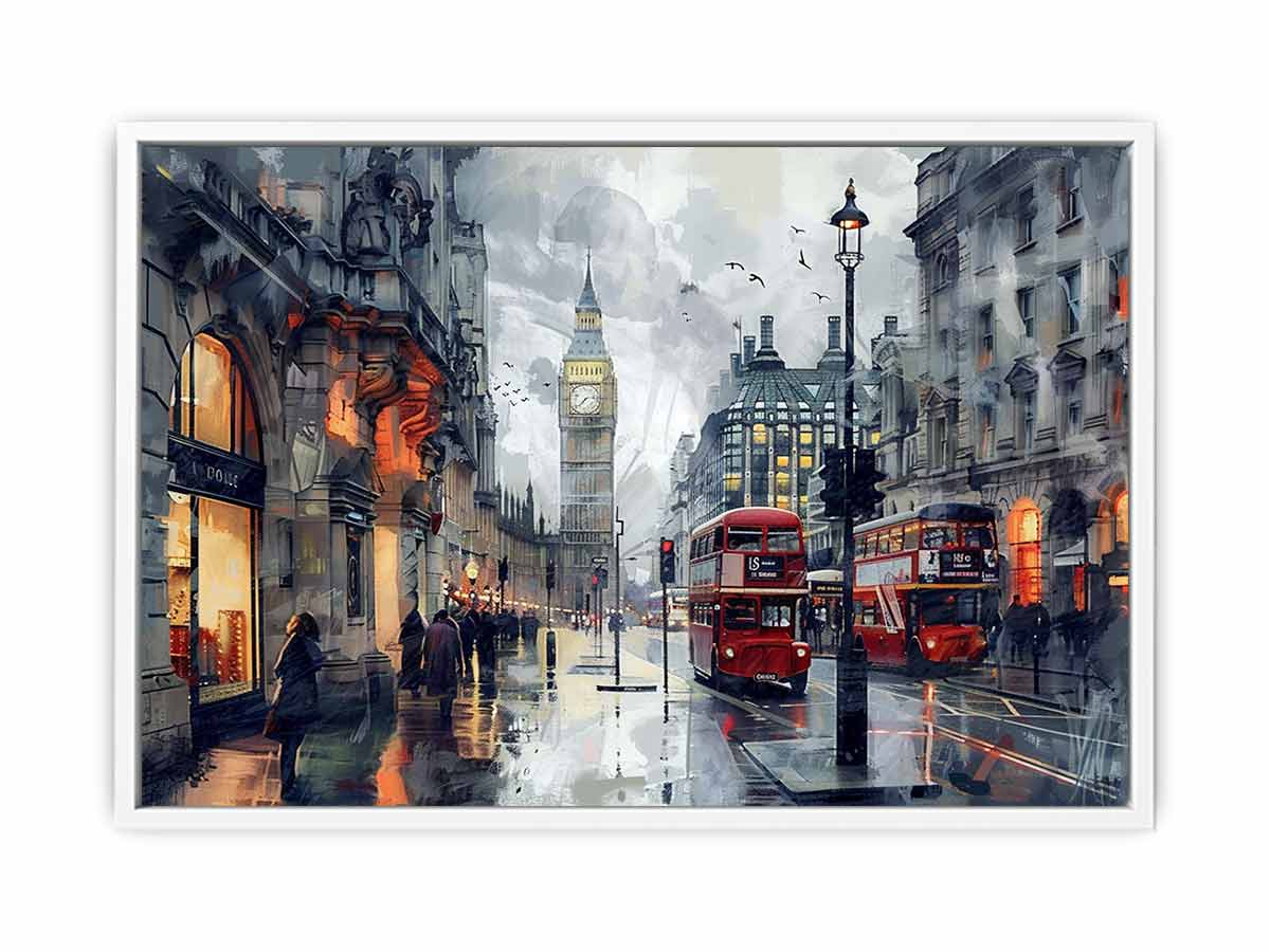 London Clock Tower Canvas Painting