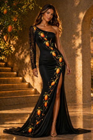 🥭 mango flow couture dress